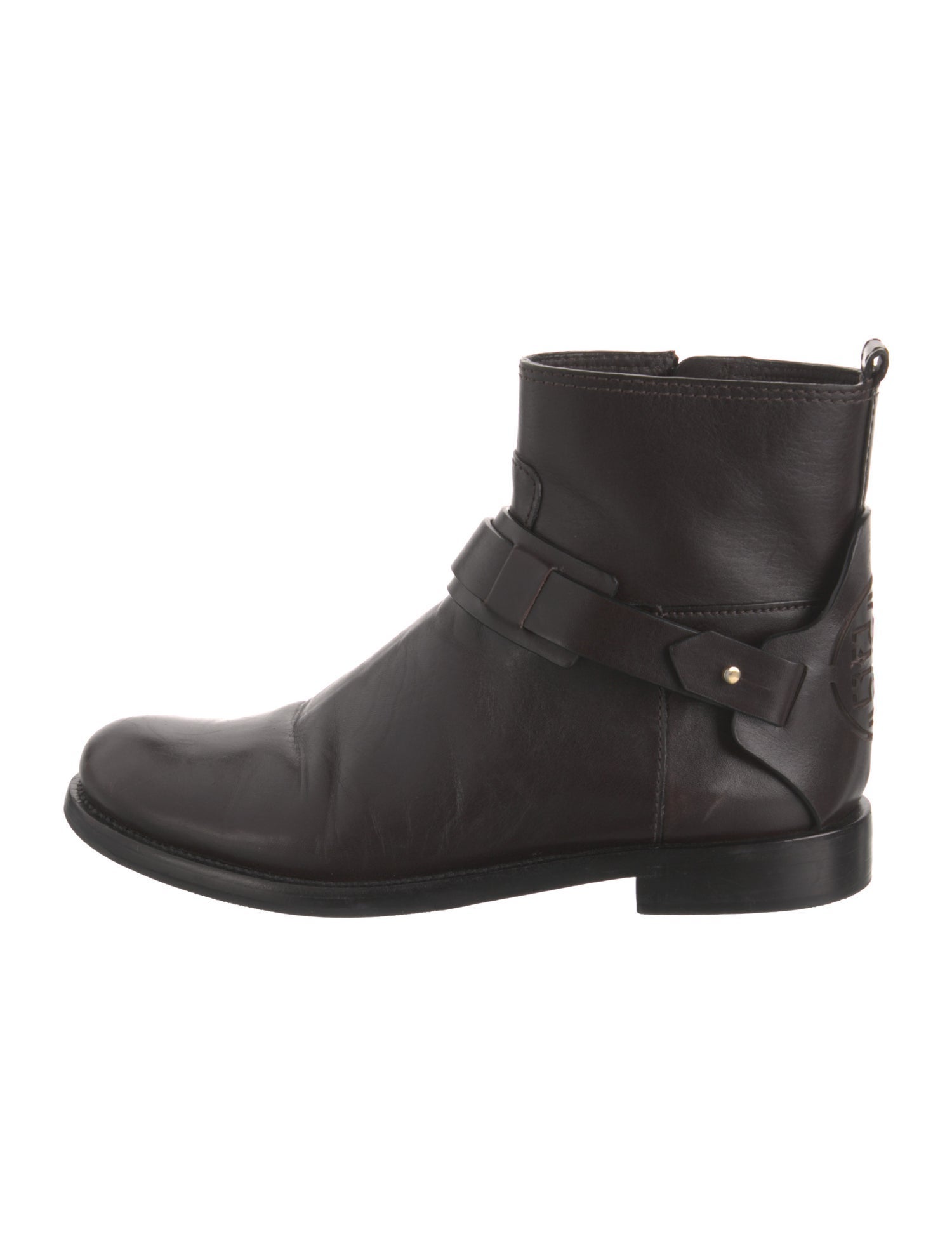 Tory Burch Leather Moto Boots