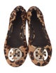 Tory Burch Ponyhair Animal Print Ballet Flats