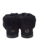 Tory Burch Suede Fur Trim Moccasins