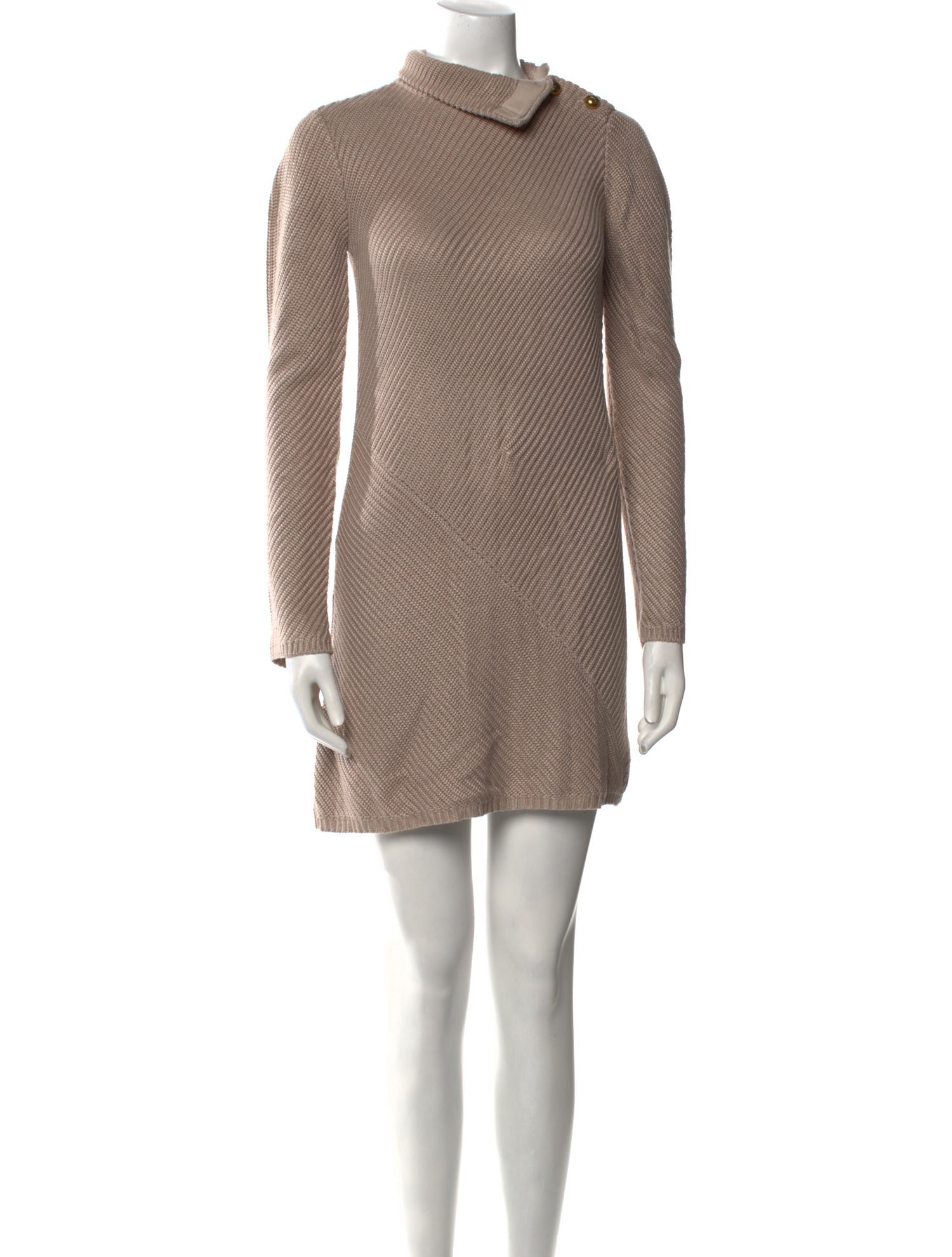 Tory Burch Mock Neck Mini Dress