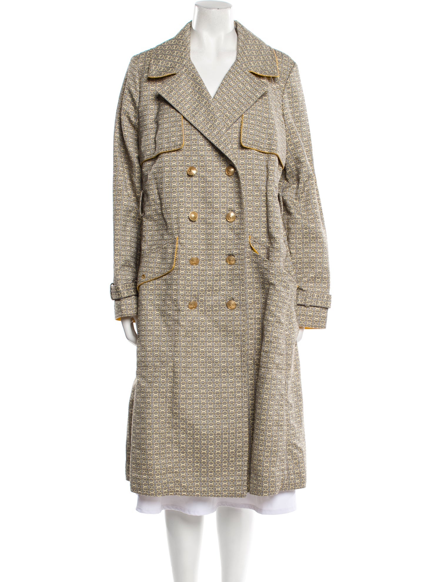 Tory Burch Printed Faux Fur Coat