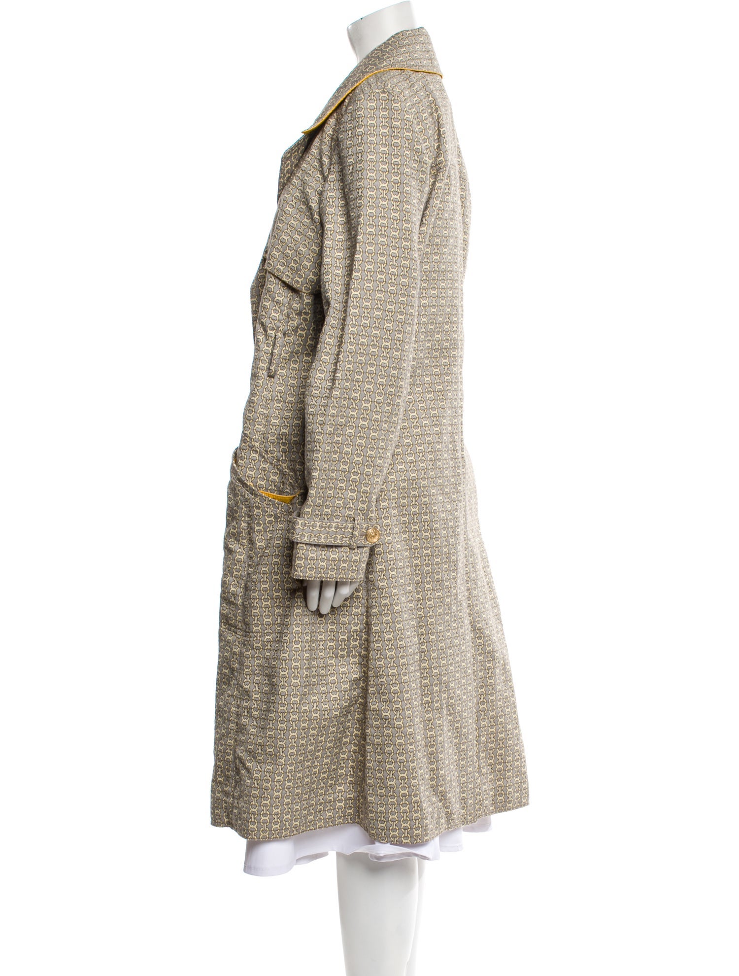 Tory Burch Printed Faux Fur Coat