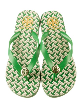 Tory Burch Printed Flip Flops