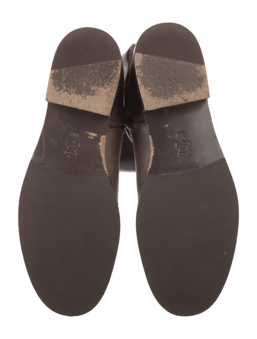 Tory Burch Leather Embroidered Accent Riding Boots