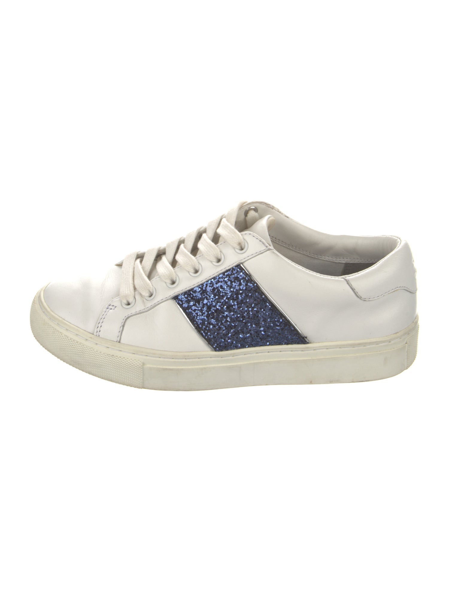 Tory Burch Leather Colorblock Pattern Sneakers