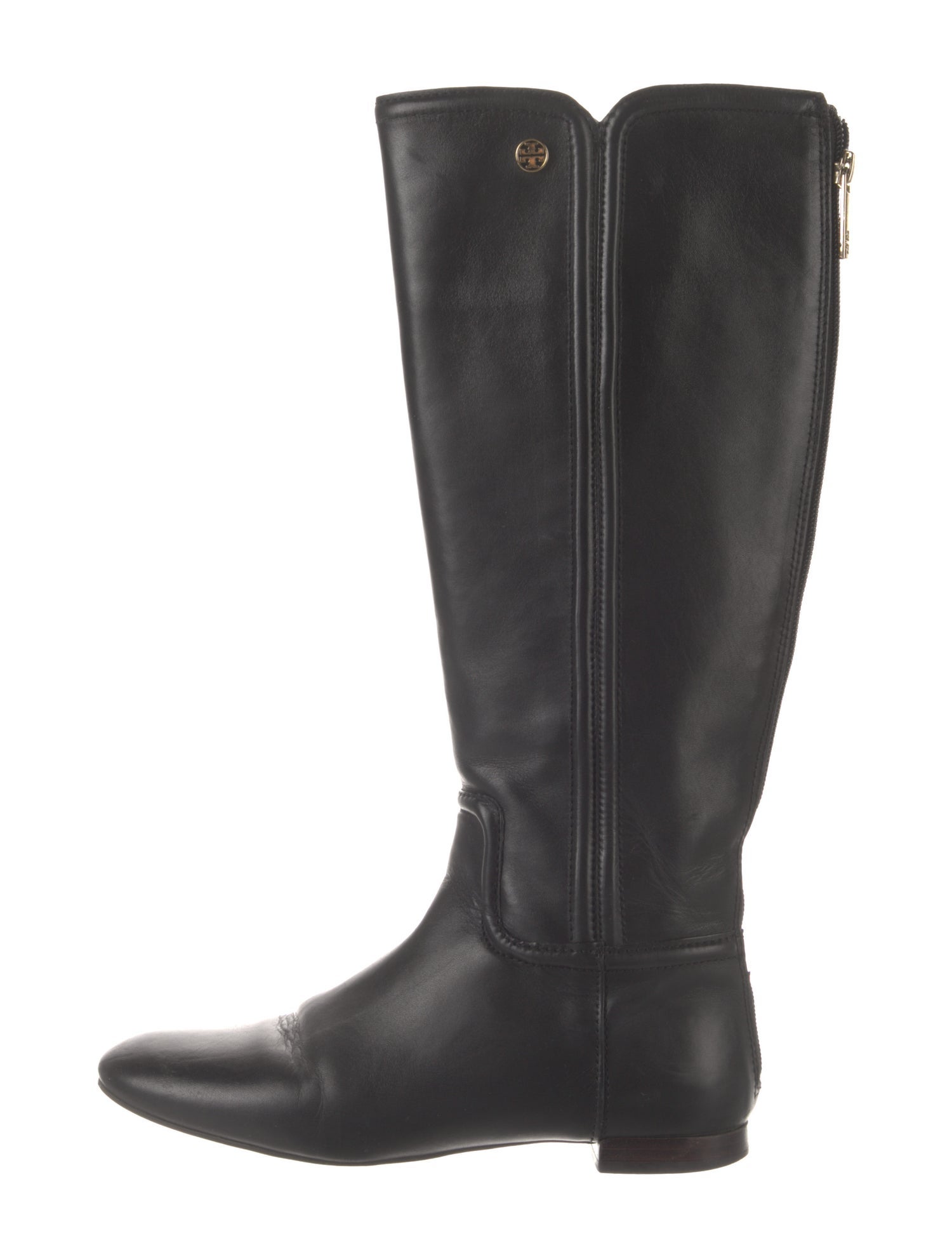 Tory Burch Leather Riding Boots