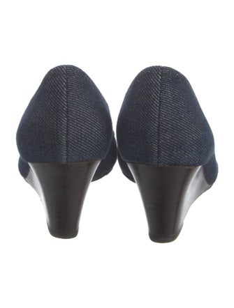 Tory Burch Denim Whipstitch Trim Pumps