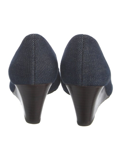 Tory Burch Denim Whipstitch Trim Pumps