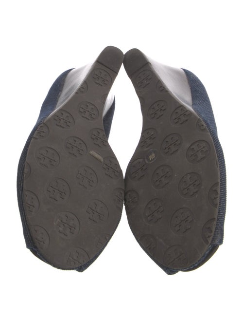 Tory Burch Denim Whipstitch Trim Pumps