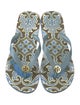 Tory Burch Leather Printed Flip Flops