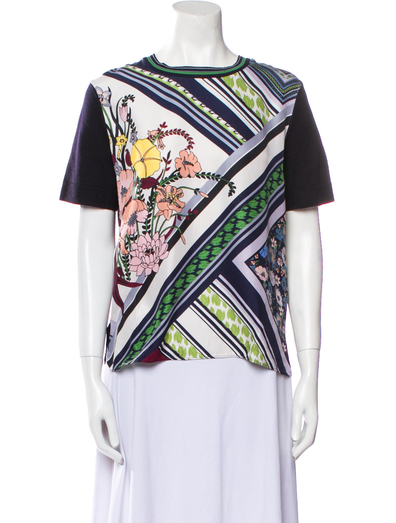 Tory Burch Merino Wool Printed T-Shirt