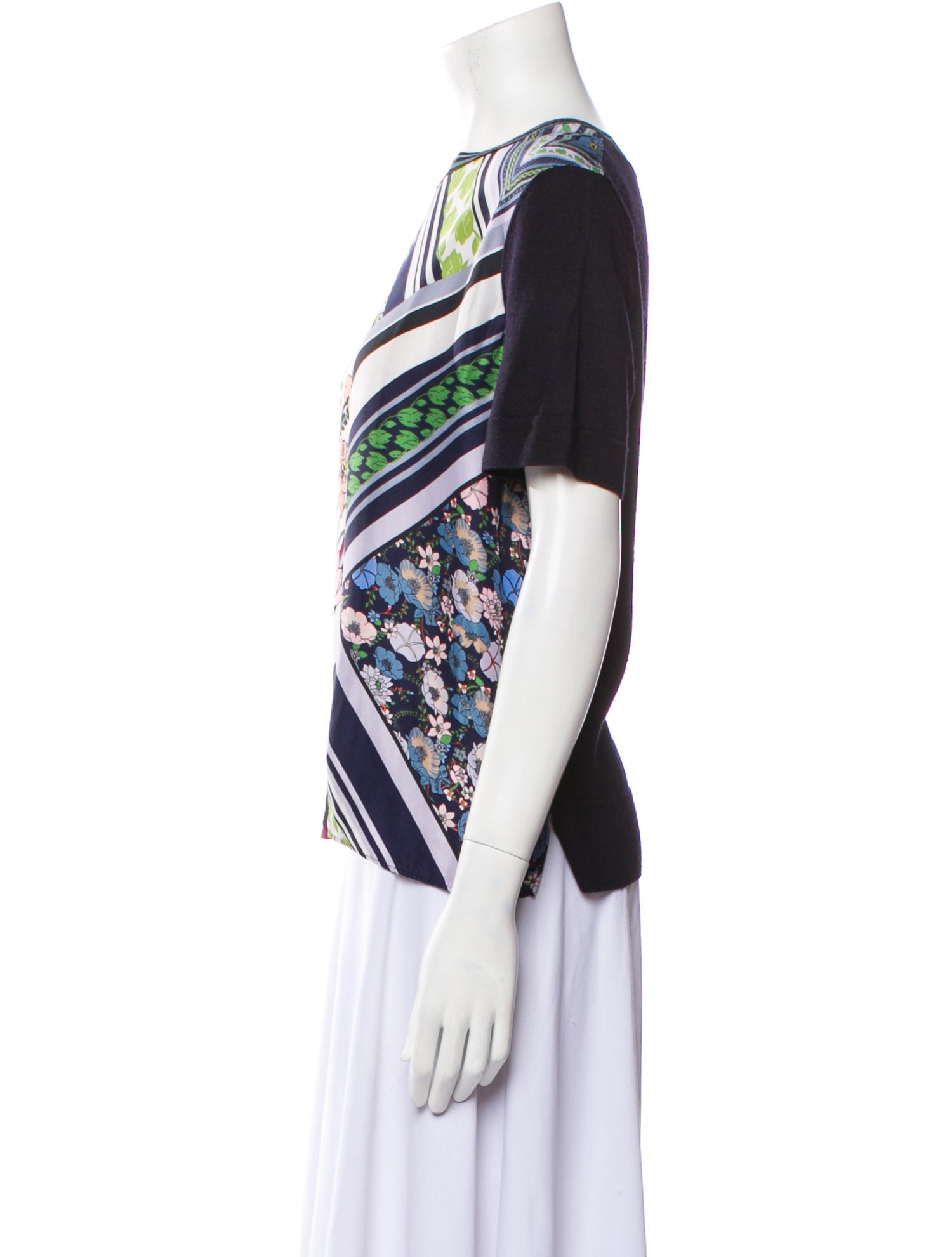 Tory Burch Merino Wool Printed T-Shirt