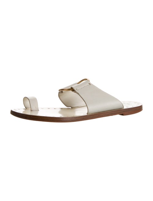 Tory Burch Leather Studded Accents Slides