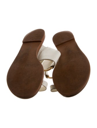 Tory Burch Leather Studded Accents Slides