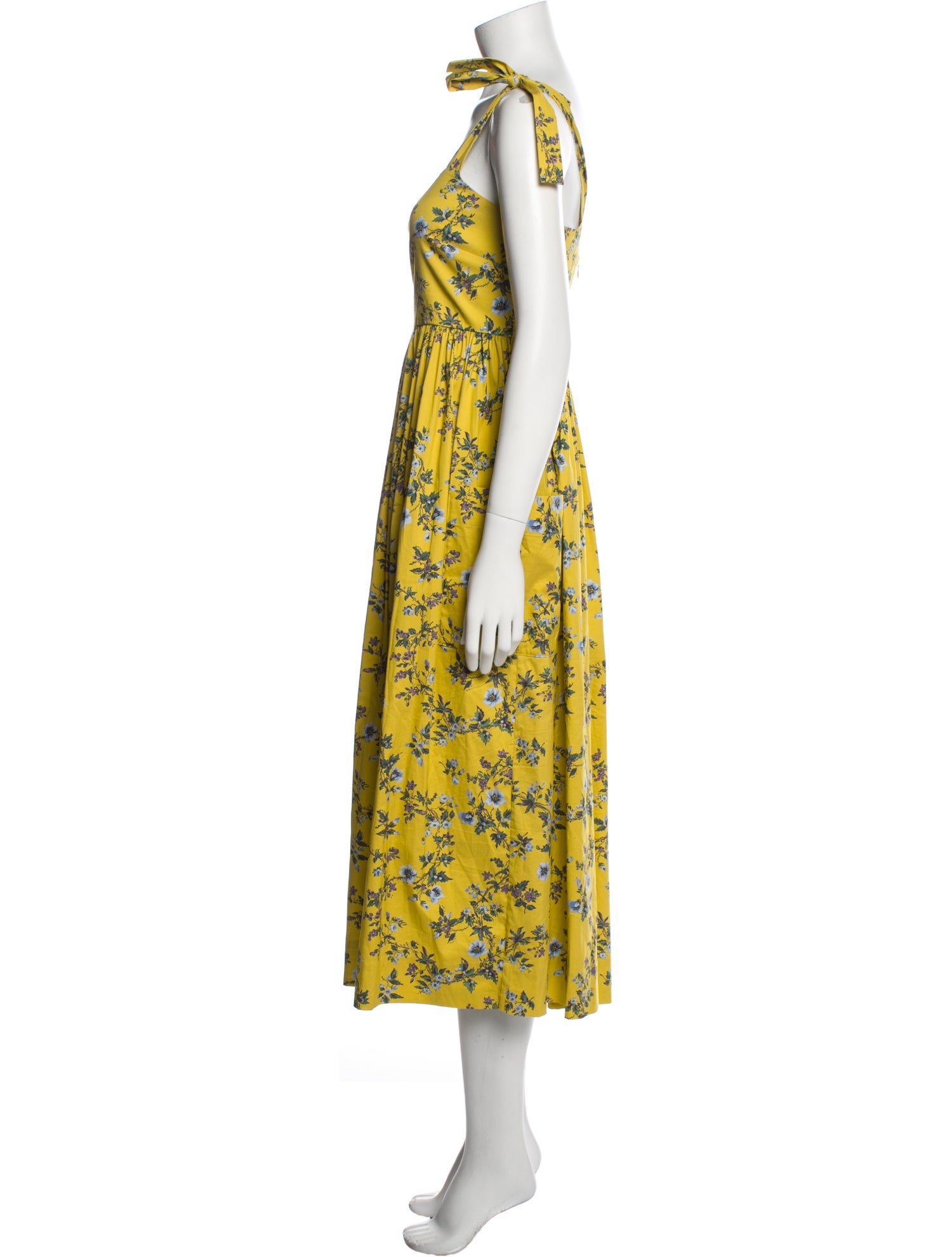 Tory Burch Floral Print Midi Length Dress