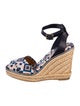 Tory Burch Canvas Printed Espadrilles