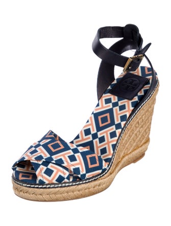 Tory Burch Canvas Printed Espadrilles