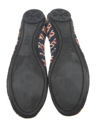 Tory Burch Canvas Printed Ballet Flats