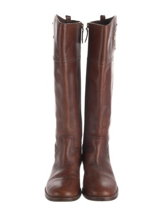 Tory Burch Leather Riding Boots