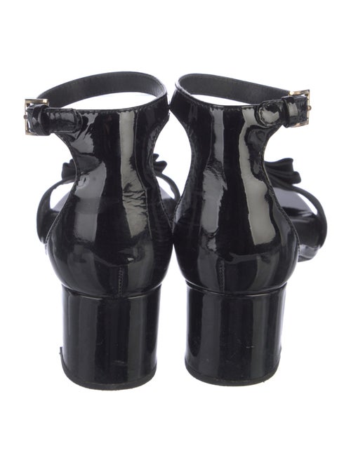Tory Burch Patent Leather Bow Accents Sandals