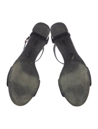 Tory Burch Patent Leather Bow Accents Sandals