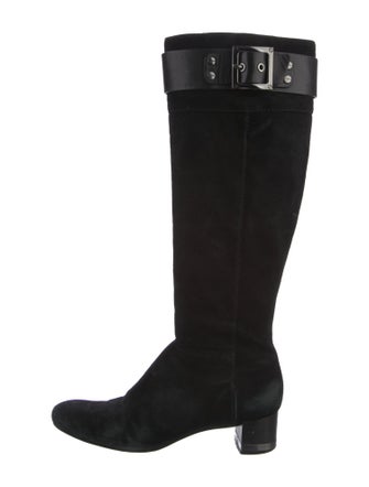 Tory Burch Suede Riding Boots
