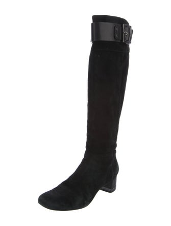 Tory Burch Suede Riding Boots