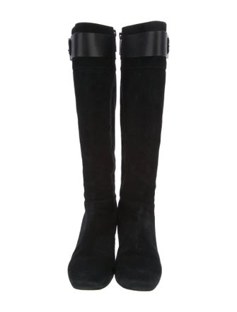 Tory Burch Suede Riding Boots