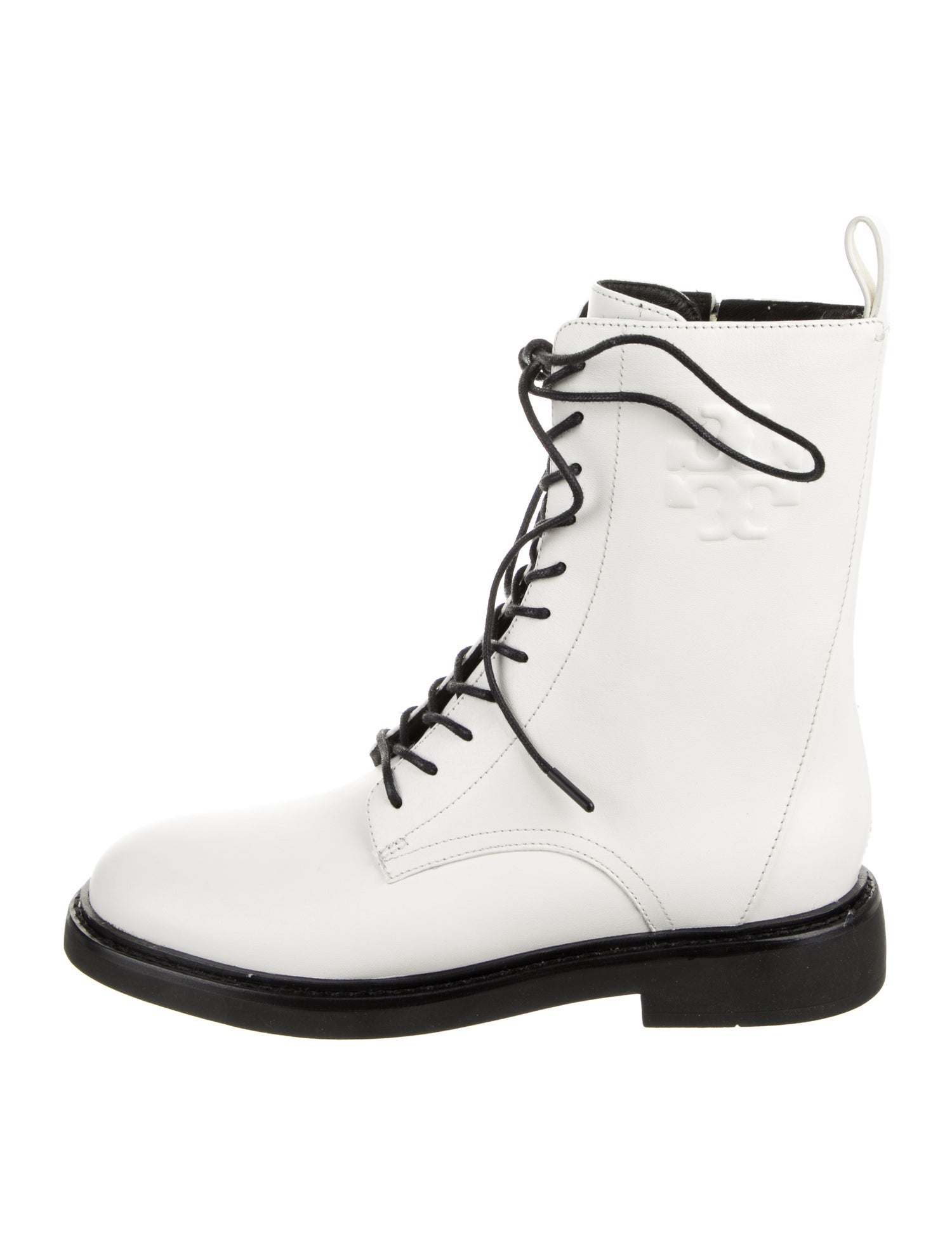 Tory Burch Leather Combat Boots