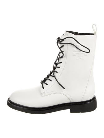 Tory Burch Leather Combat Boots