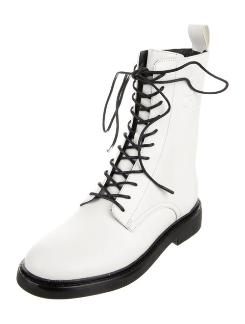 Tory Burch Leather Combat Boots