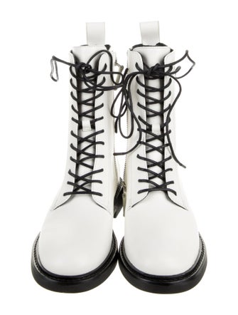 Tory Burch Leather Combat Boots