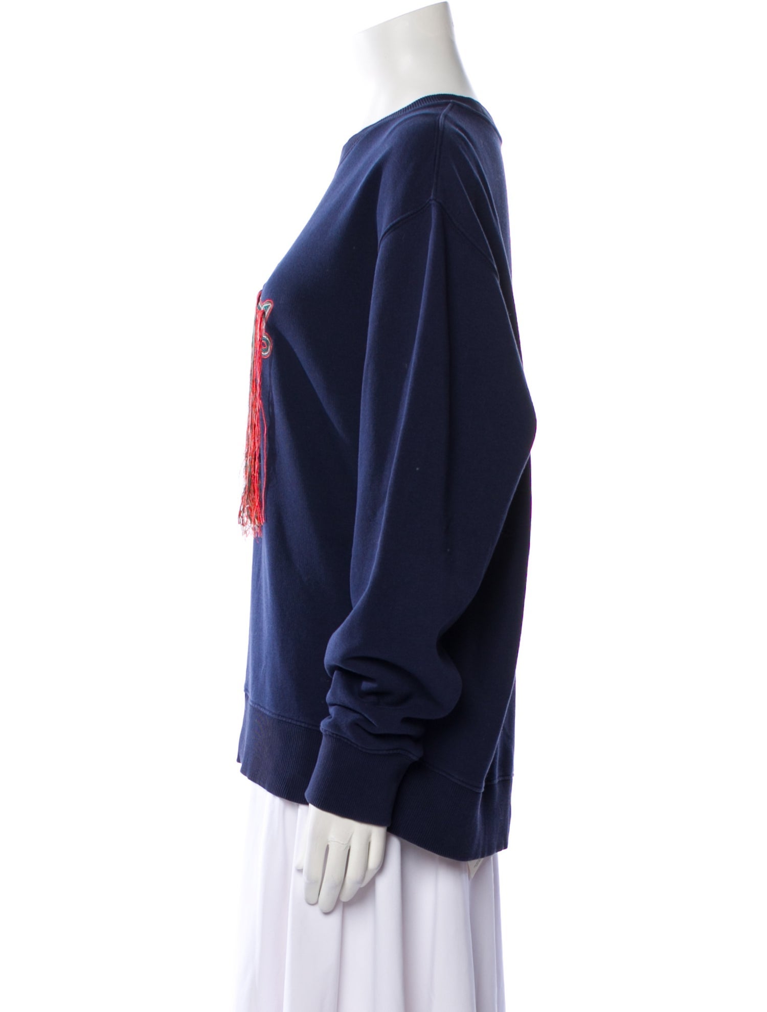 Tory Burch Graphic Print Crew Neck Sweatshirt