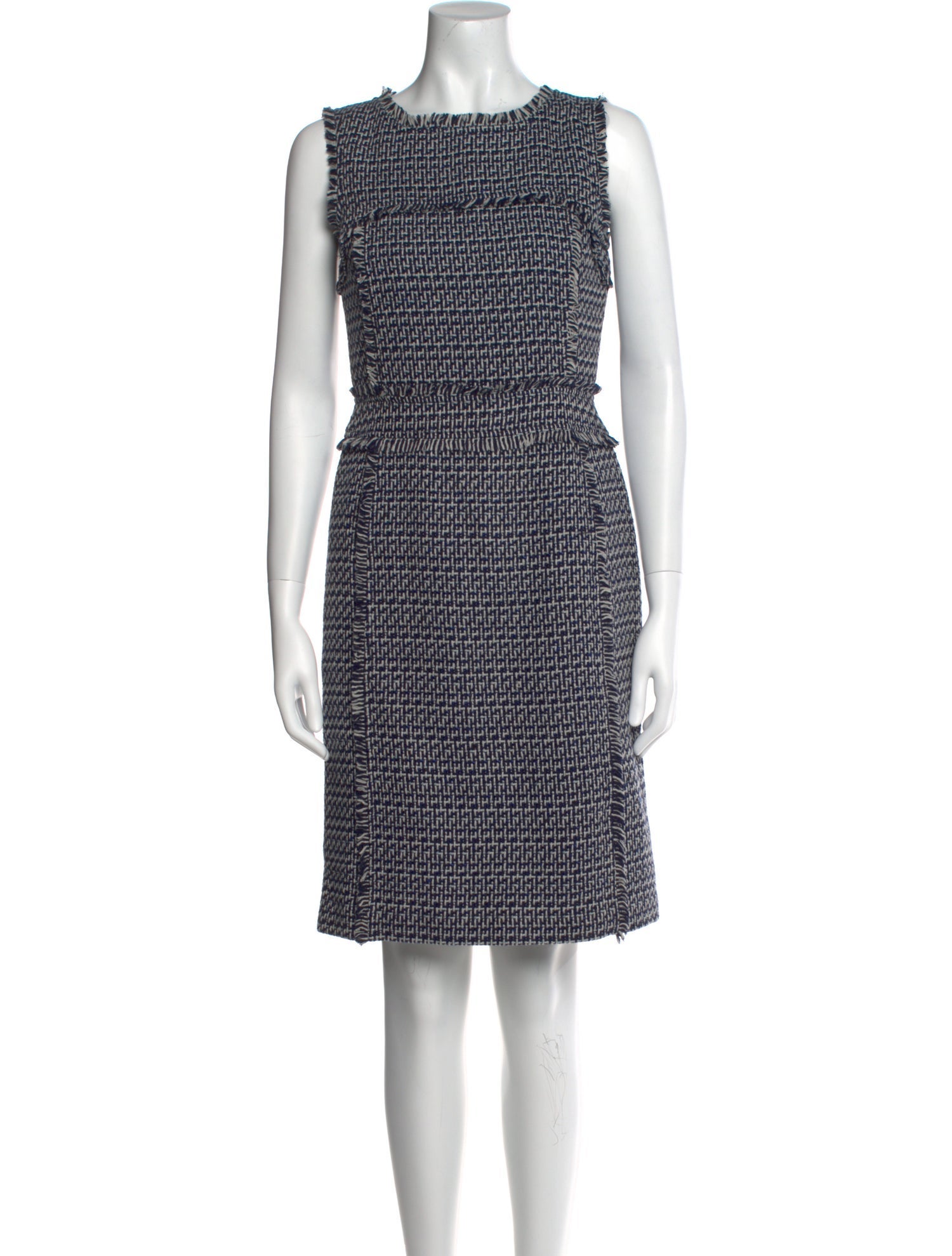 Tory Burch Tweed Pattern Knee-Length Dress