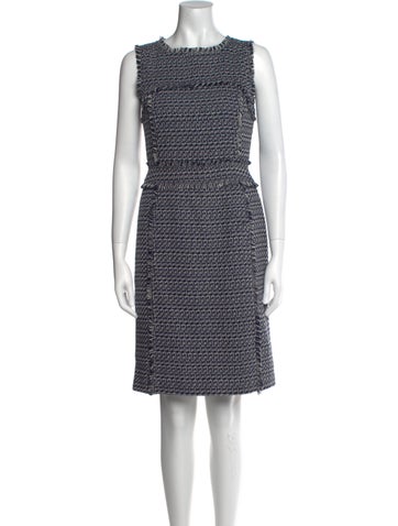 Tory Burch Dresses Tweed Pattern Knee-Length Dress US 2 | XS