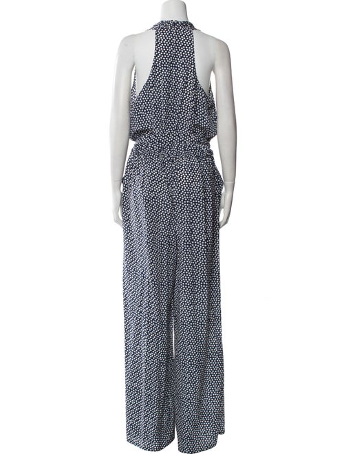 Tory Burch Silk Polka Dot Print Jumpsuit