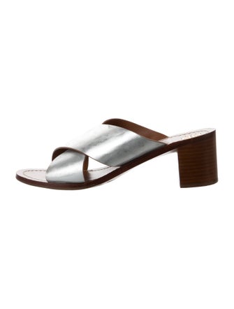 Tory Burch Leather Slides