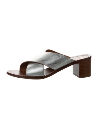 Tory Burch Leather Slides