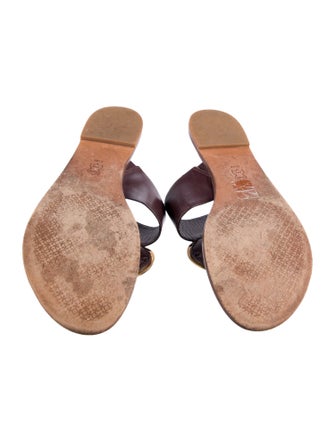 Tory Burch Leather Slides