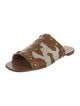 Tory Burch Ponyhair Animal Print Slides