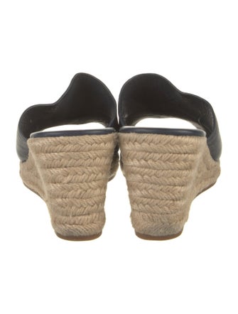 Tory Burch Leather Lasercut Accents Espadrilles