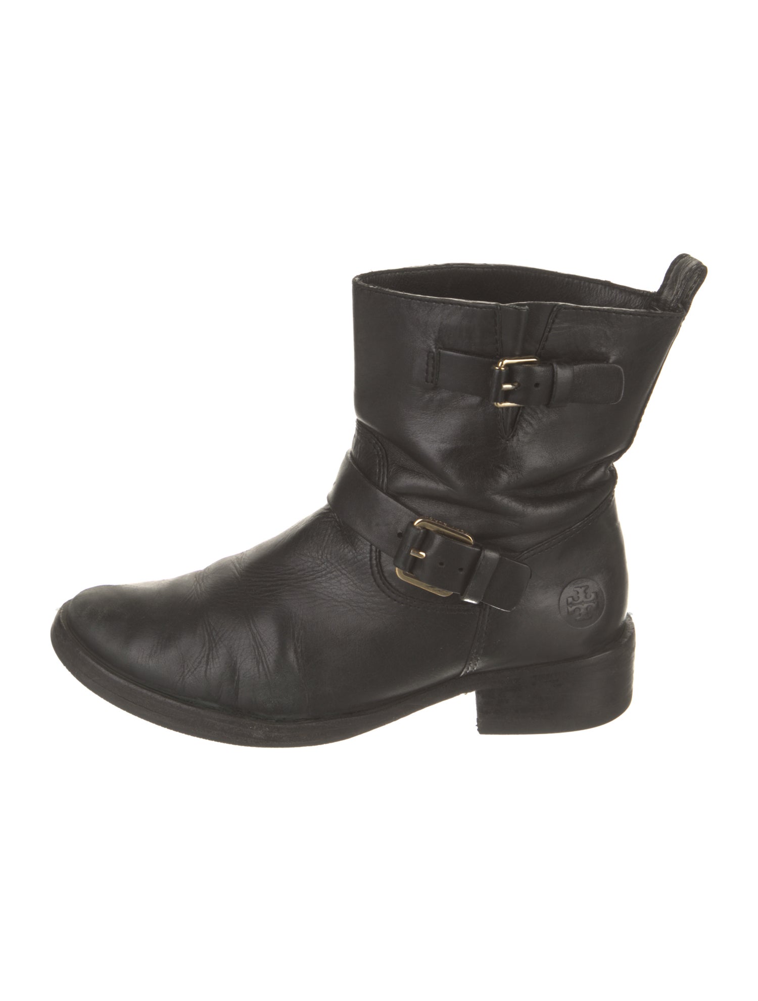 Tory Burch Leather Moto Boots