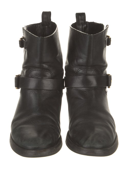 Tory Burch Leather Moto Boots