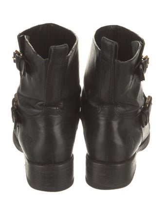 Tory Burch Leather Moto Boots