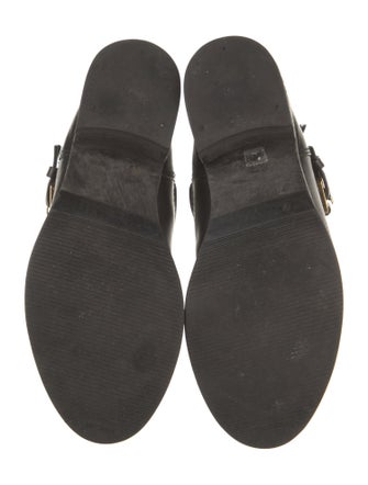 Tory Burch Leather Moto Boots