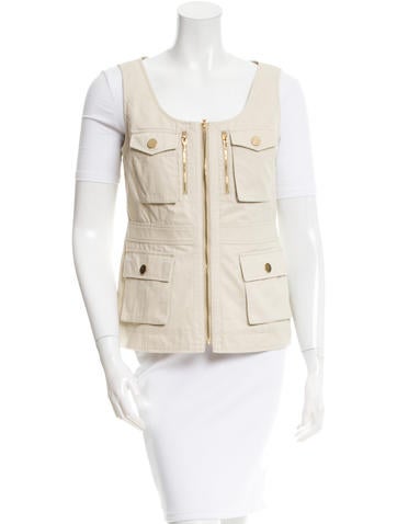 Tory Burch Twill Safari Vest