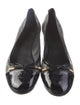 Tory Burch Signature Logo Leather Ballet Flats