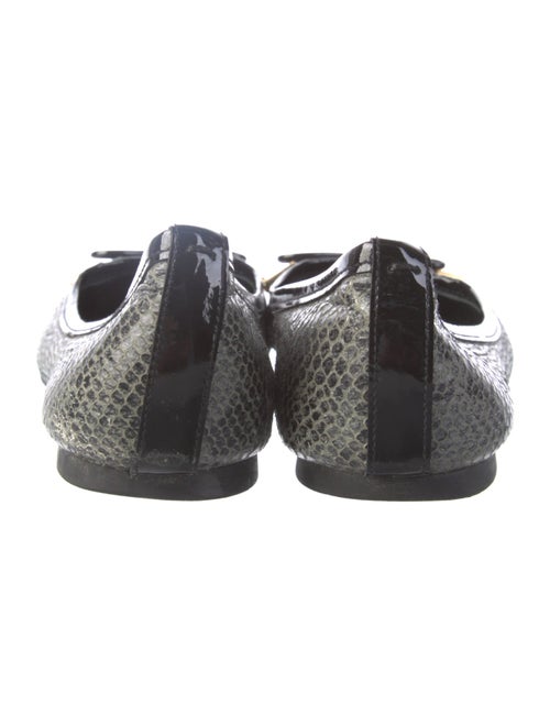 Tory Burch Signature Logo Leather Ballet Flats