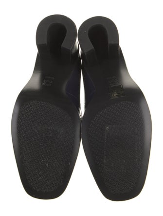 Tory Burch Patent Leather Chain-Link Accents Pumps