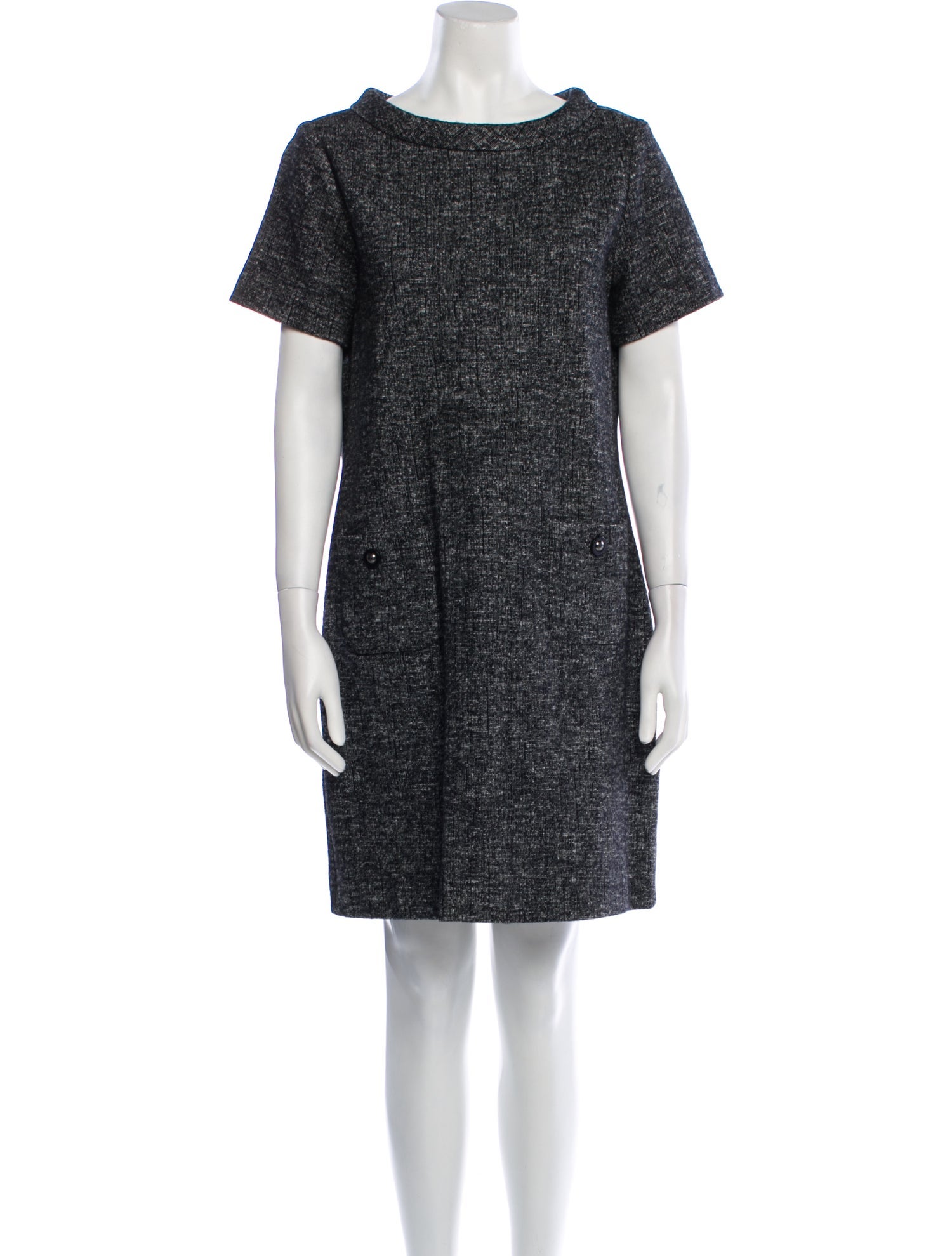 Tory Burch Bateau Neckline Mini Dress